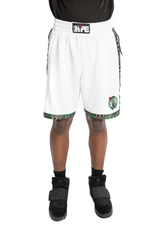 Boston Celtics Kente Dunk Short White