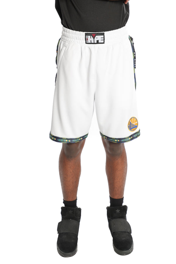 Golden State Warriors Kente Dunk Short White