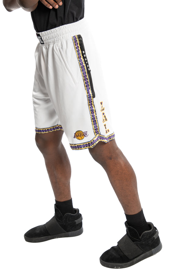 Los Angeles Lakers Kente Dunk Short White