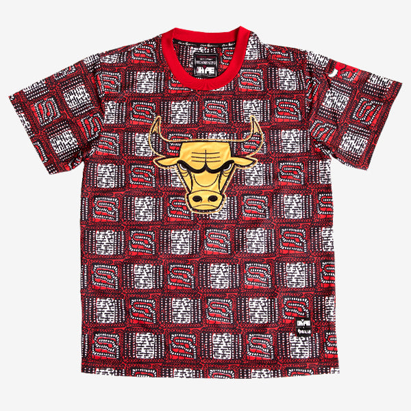 Chicago Bulls Team Kente Print Performance T-Shirt