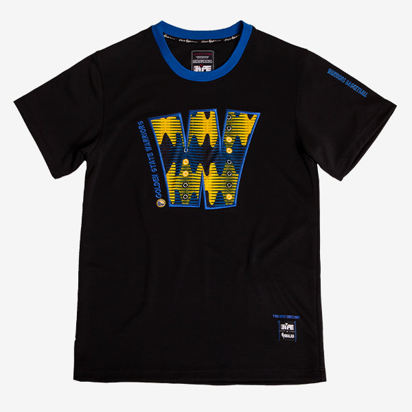 Golden State Warriors 90's Kente Team Letter Performance T-Shirt Black