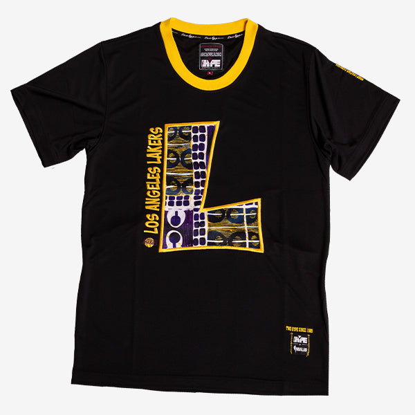 Los Angeles Lakers 90's Kente Team Letter Performance T-Shirt