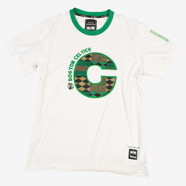 Boston Celtics 90's Kente Team Letter Performance T-Shirt