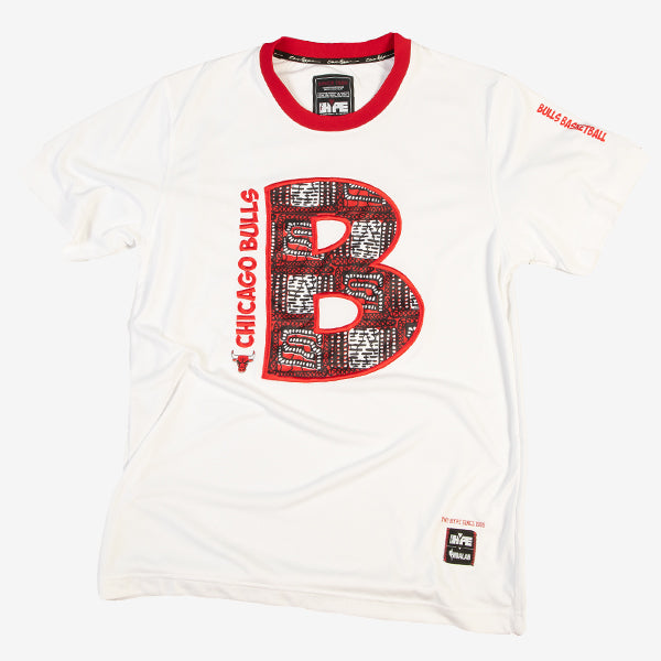 Chicago Bulls 90's Kente Team Letter Performance T-Shirt